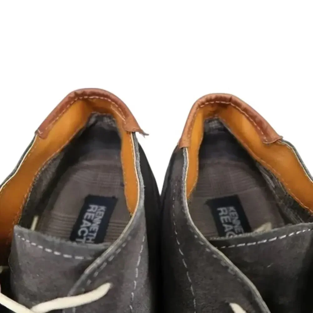 Kenneth Cole Shoes Mens 10 Oxford Desert Boot Classic Suede Dress Comfort Grey
